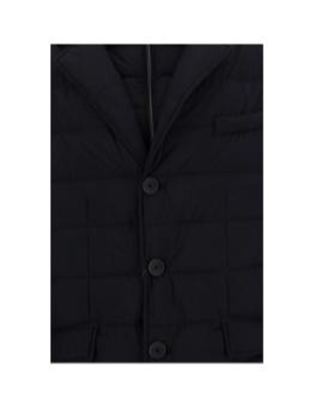 Herno Blue La Giacca High Neck Quilted Coat for men