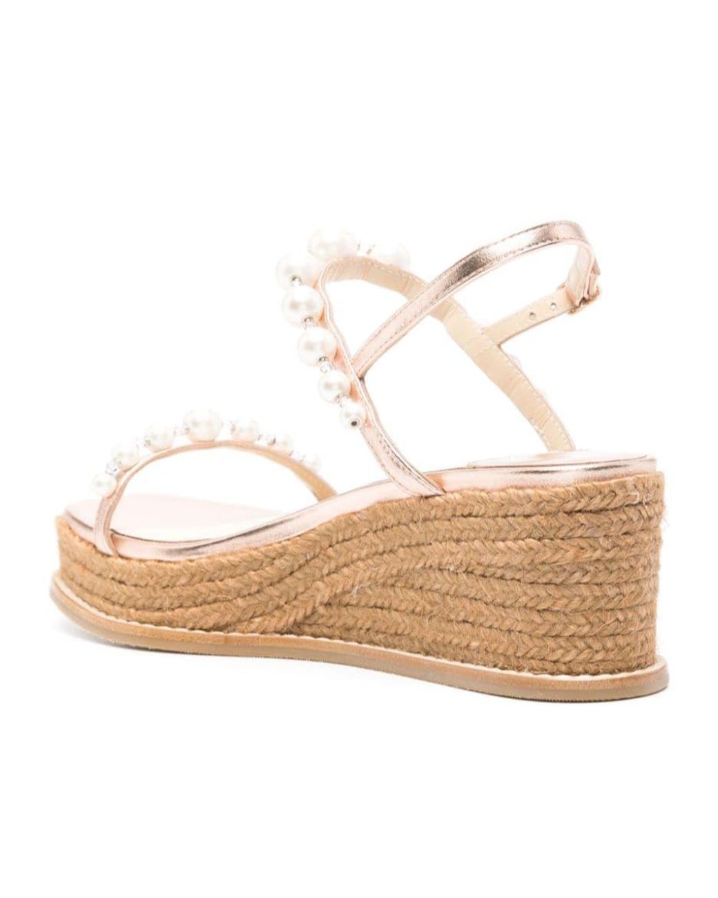 Jimmy Choo Natural Amatuus 60Mm Wedge Sandals