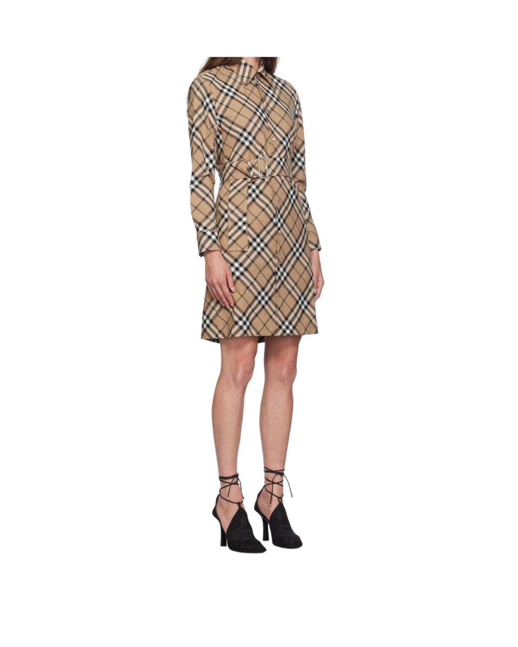 Burberry Brown Shirt Dresses