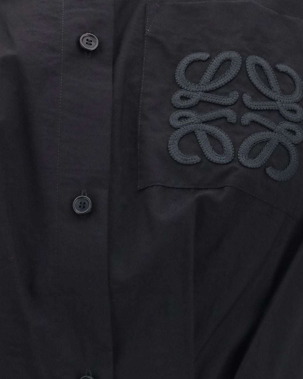 Loewe Black Belted Pocket Shirt Dress