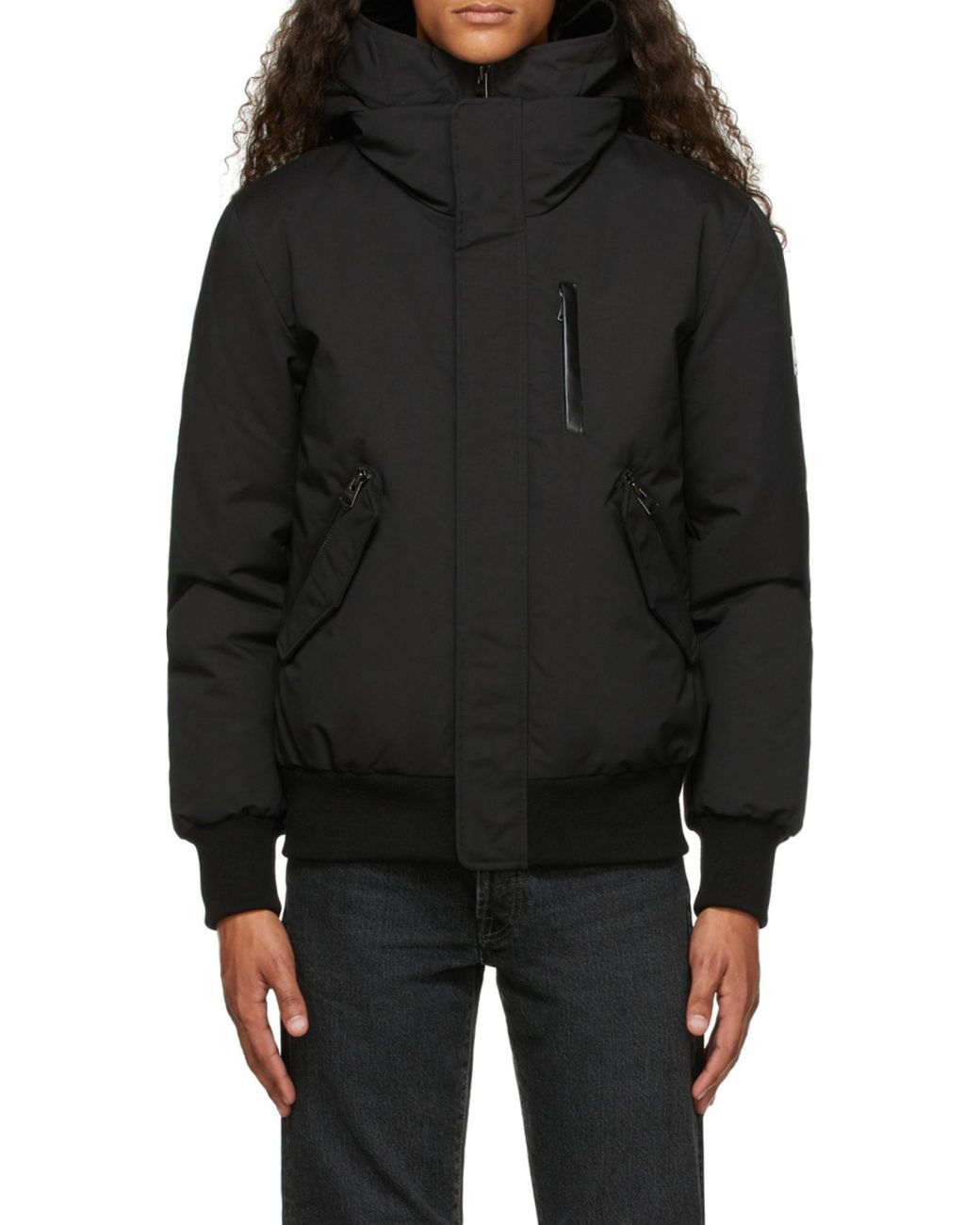 Mackage Black Dixon Hooded Down Jacket for men