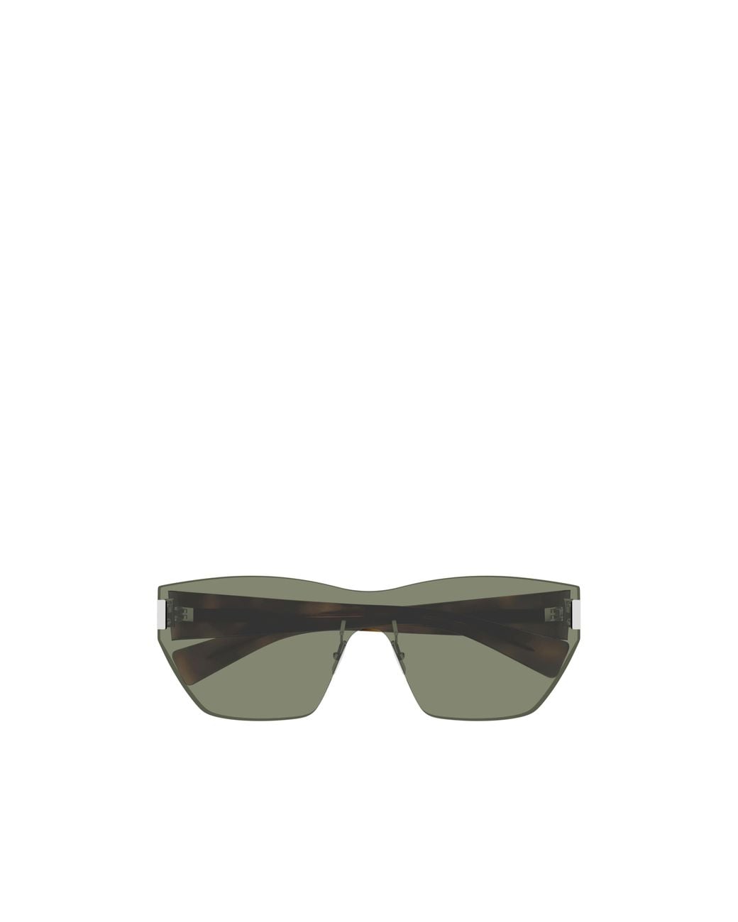 Saint Laurent Green Eyewear Rimless Oversize Frame Sunglasses
