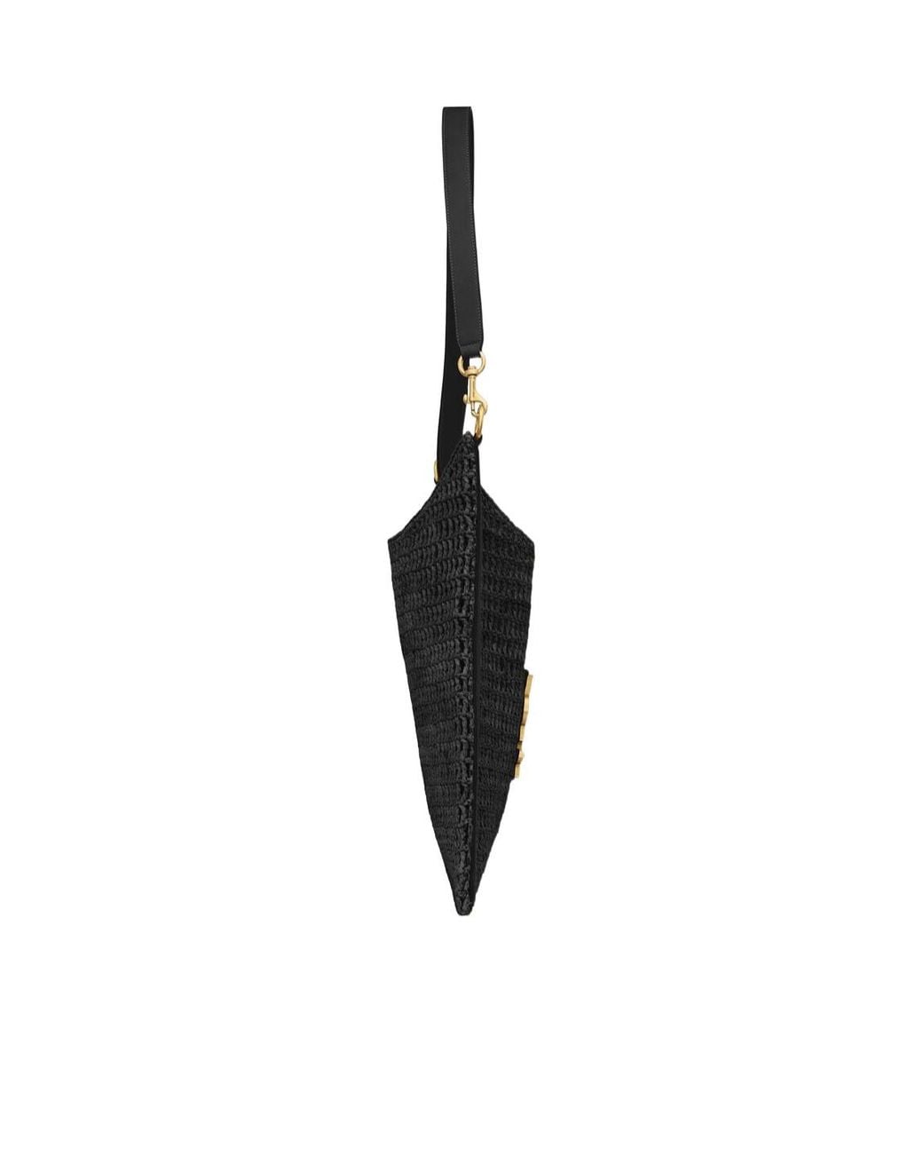 Saint Laurent Black Oxalis Logo Plaque Shoulder Bag for men