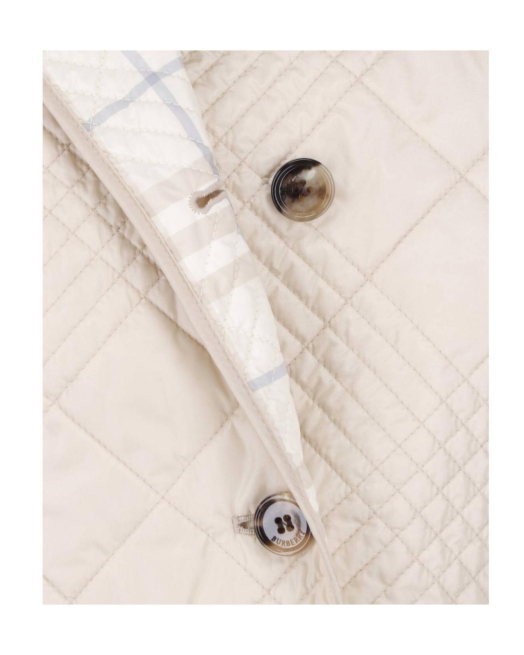 Burberry Natural Fernleigh Quilted Jacket