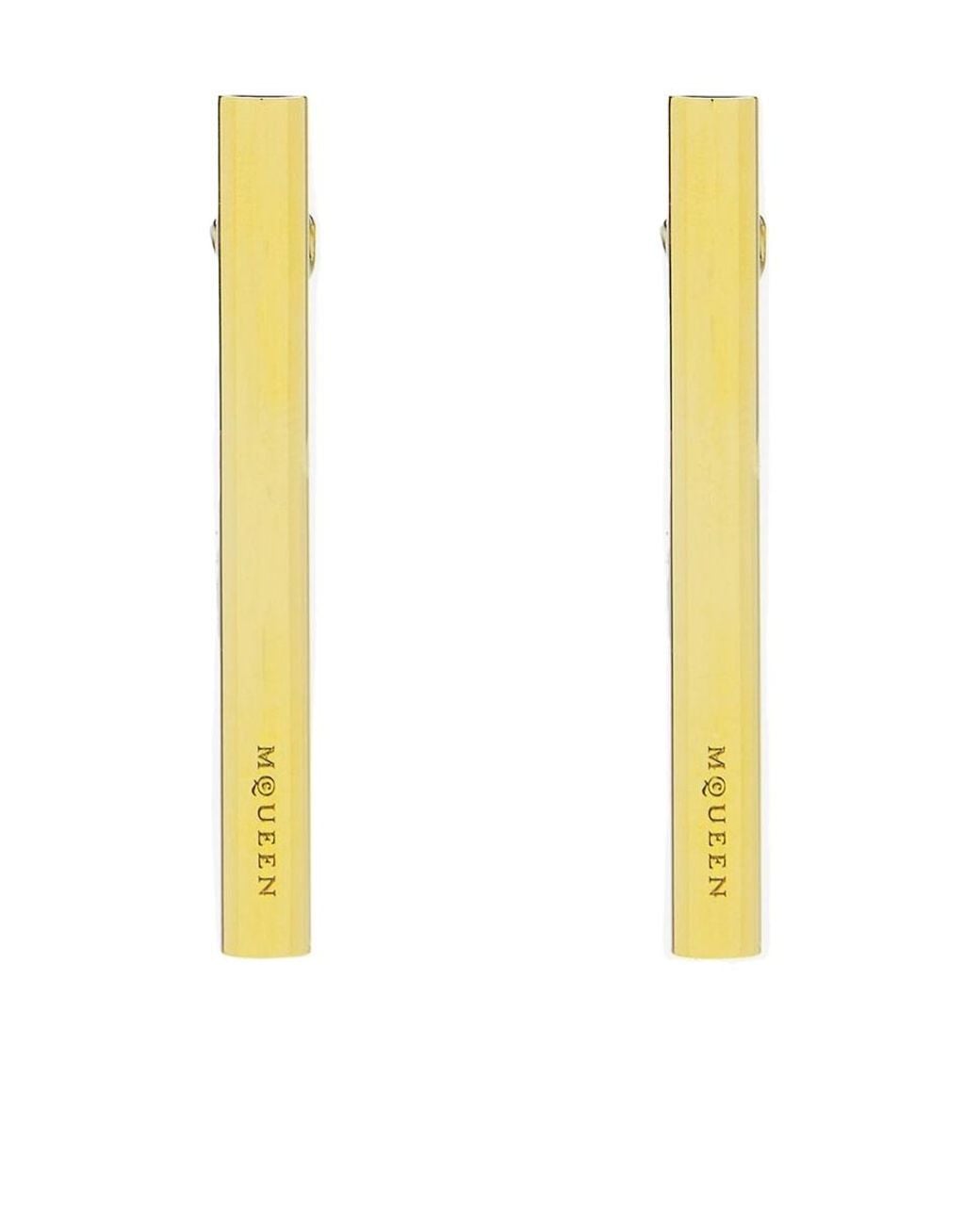 McQueen Metallic T-Bar Earrings