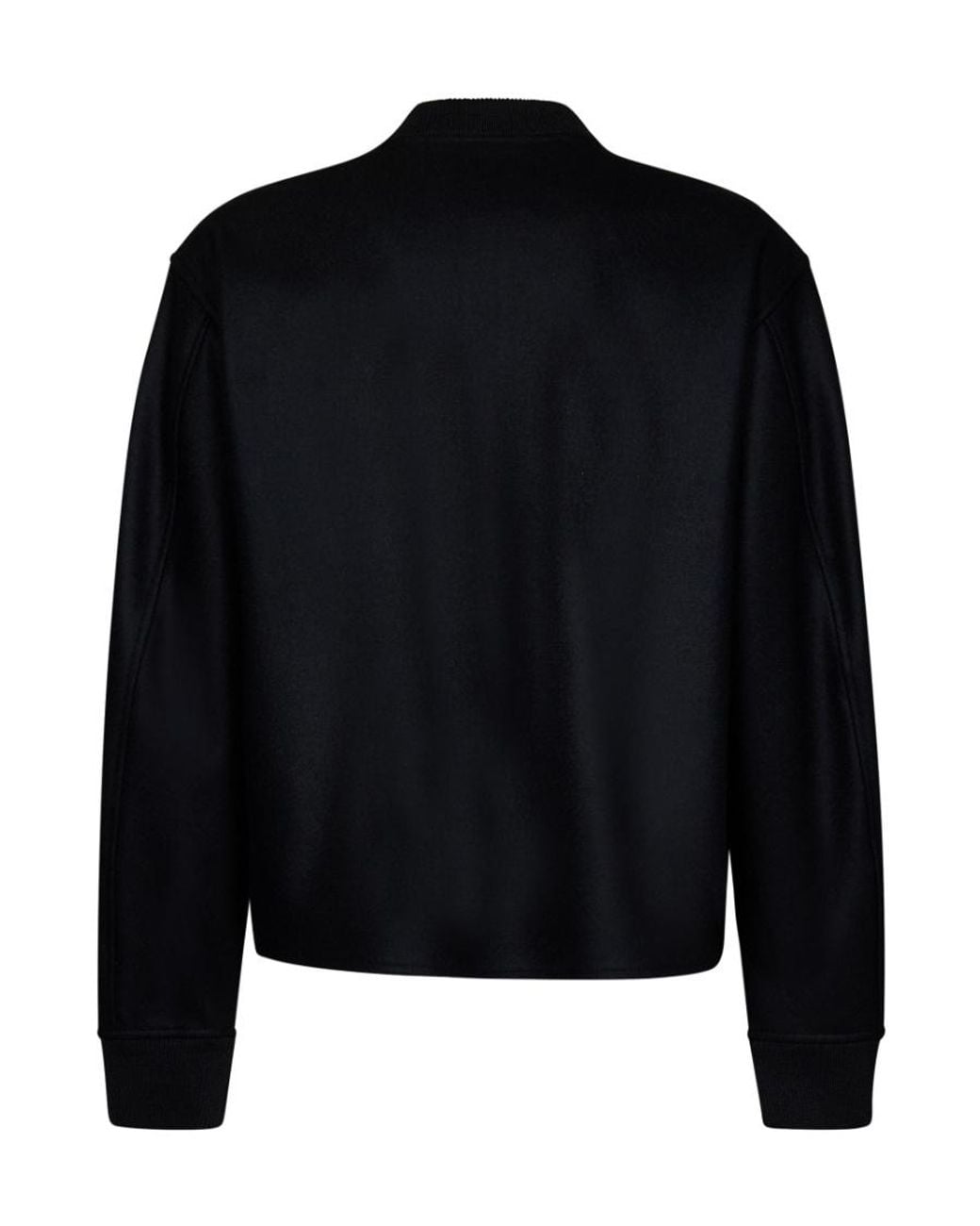 Jil Sander Black Zip-Up Long-Sleeved Bomber Jacket for men