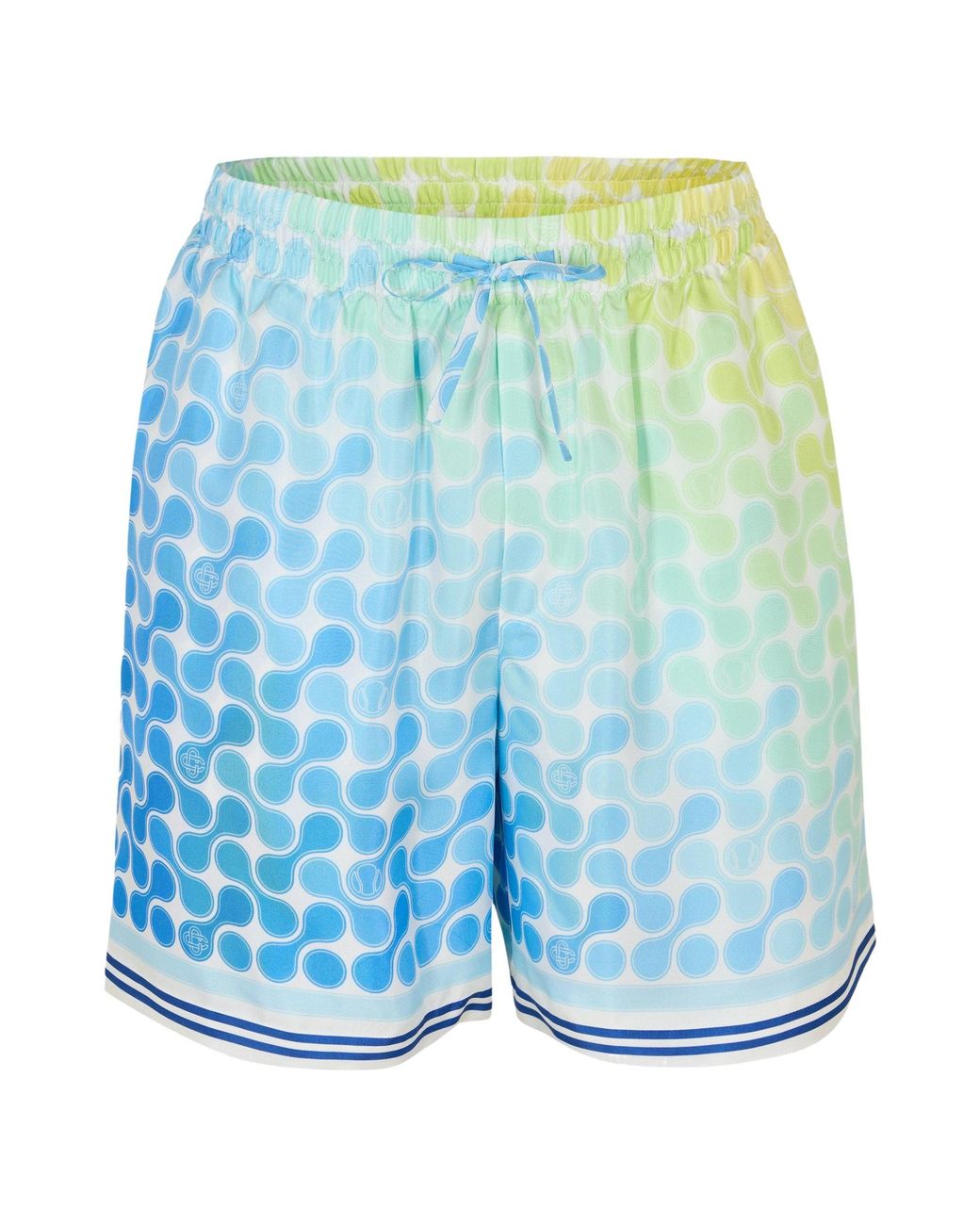 Casablanca Blue Drawstring Athletic Shorts for men
