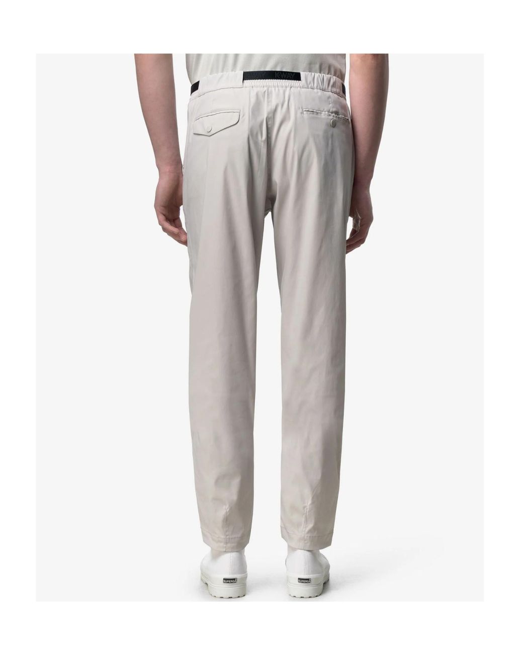 K-Way Gray Douvres Pants for men