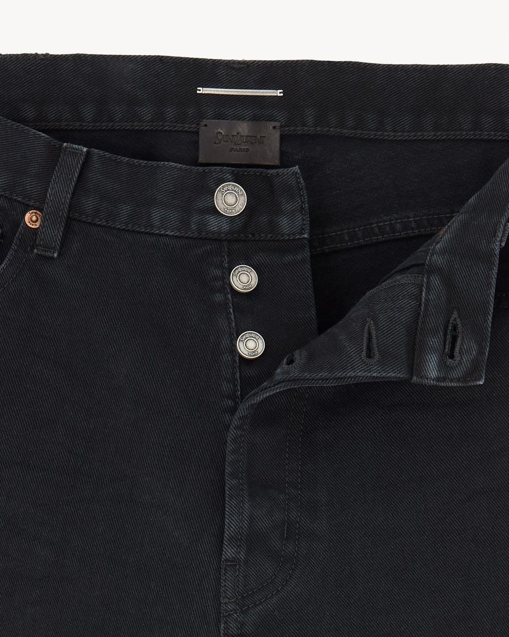 Saint Laurent Blue Tapered High-Rise Jeans for men