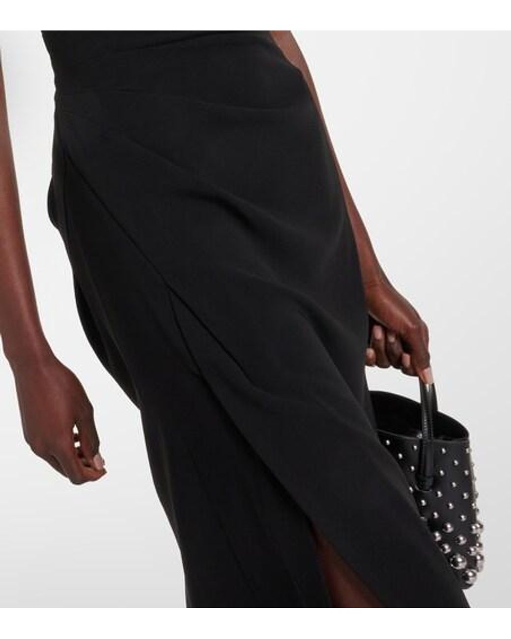 Proenza Schouler Black Strapless Midi Dress
