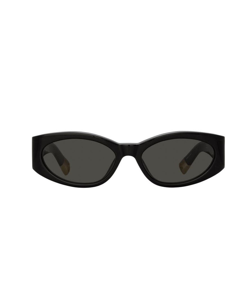 Jacquemus White Oval Frame Sunglasses