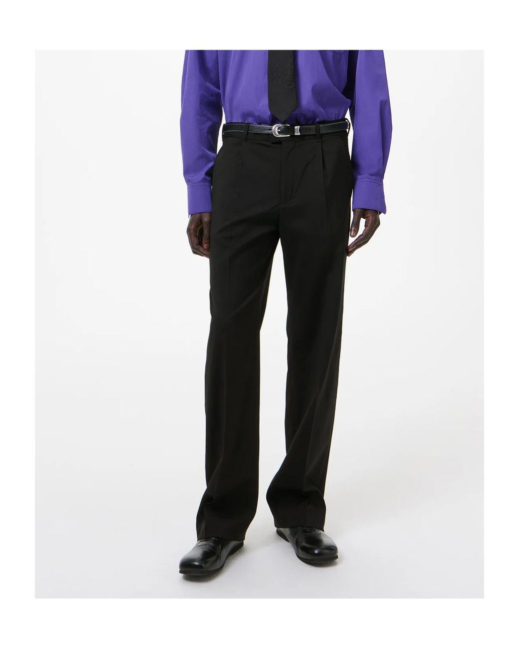 Our Legacy Black Pleated Tailored Trousers for men