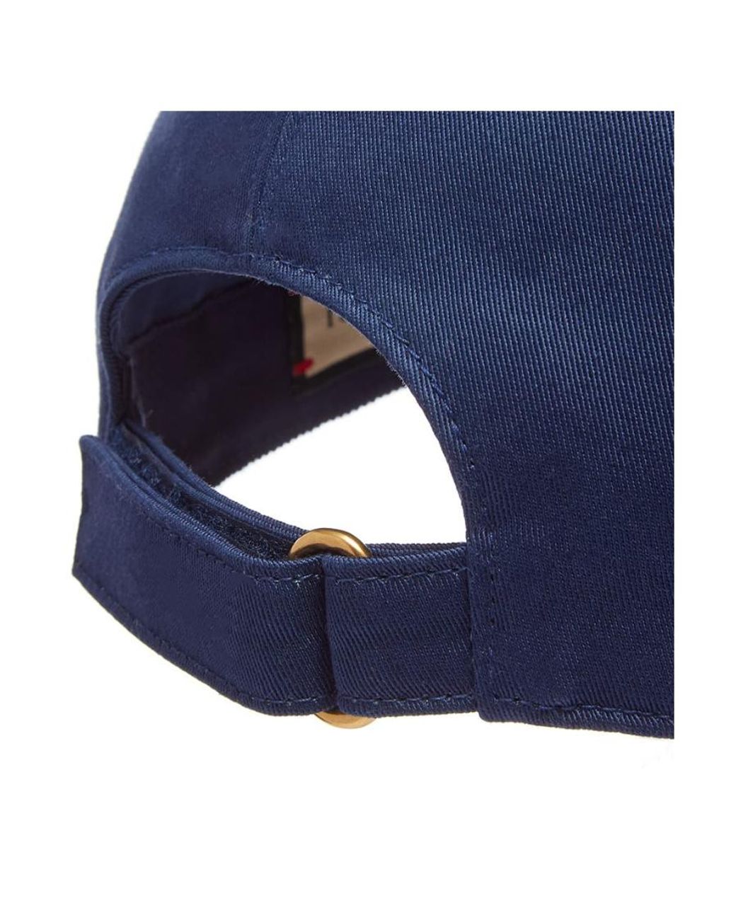 Gucci Blue Logo-Patch Baseball Cap for men