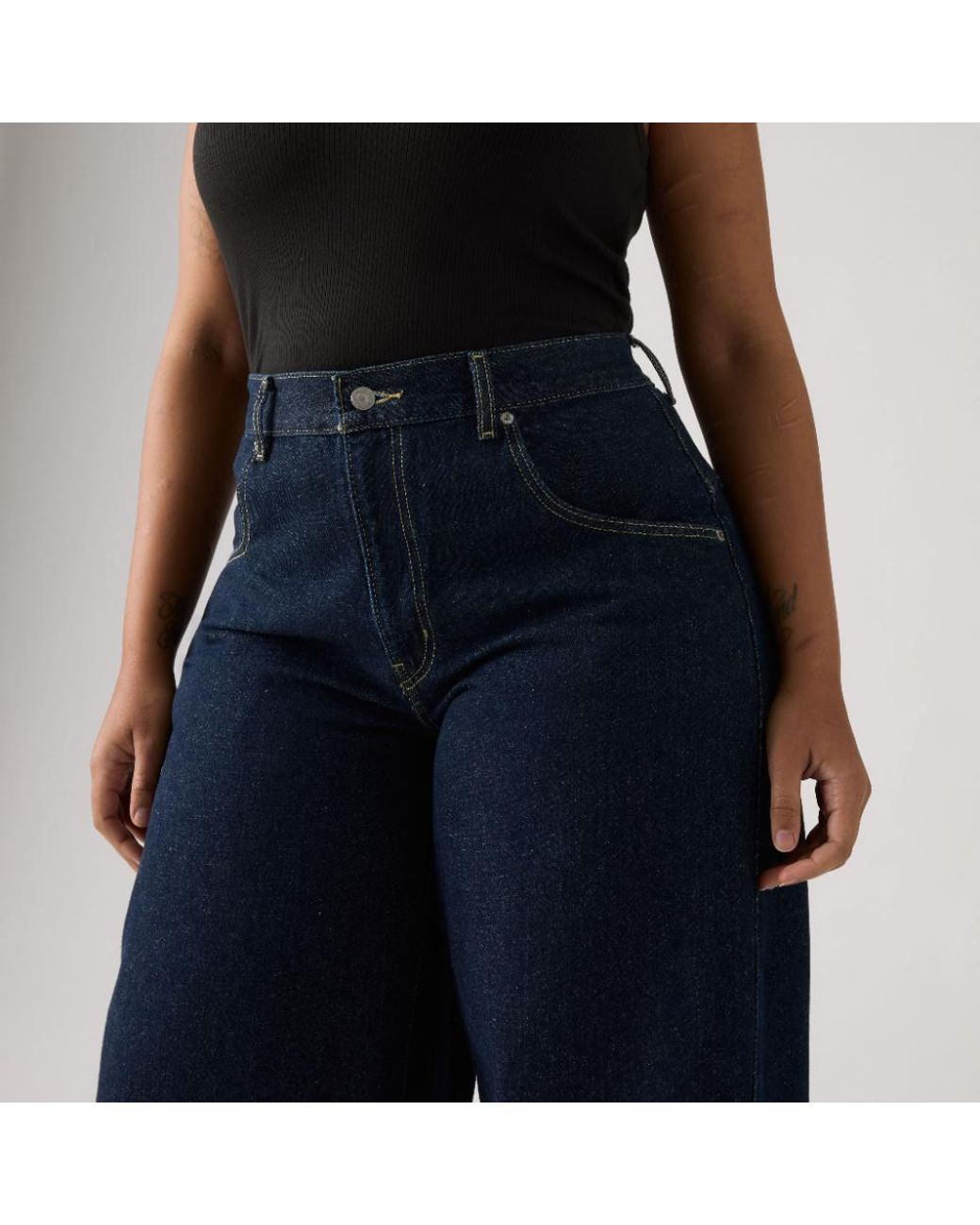Levi's Blue Super Baggy Barrel Jeans