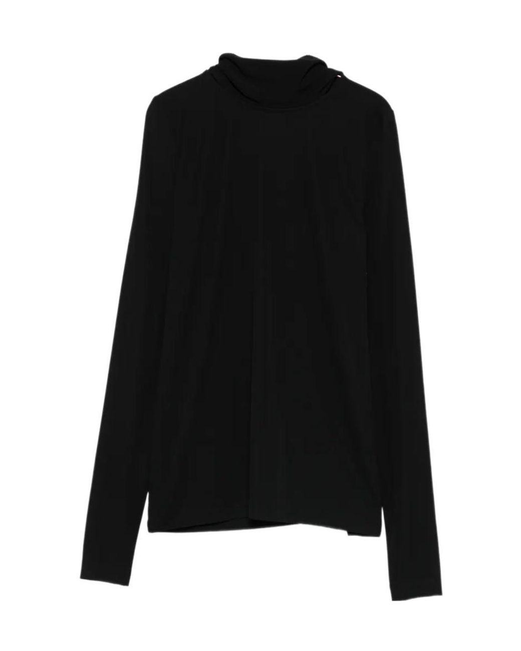 Totême Black Totême Long-Sleeved High-Neck Top