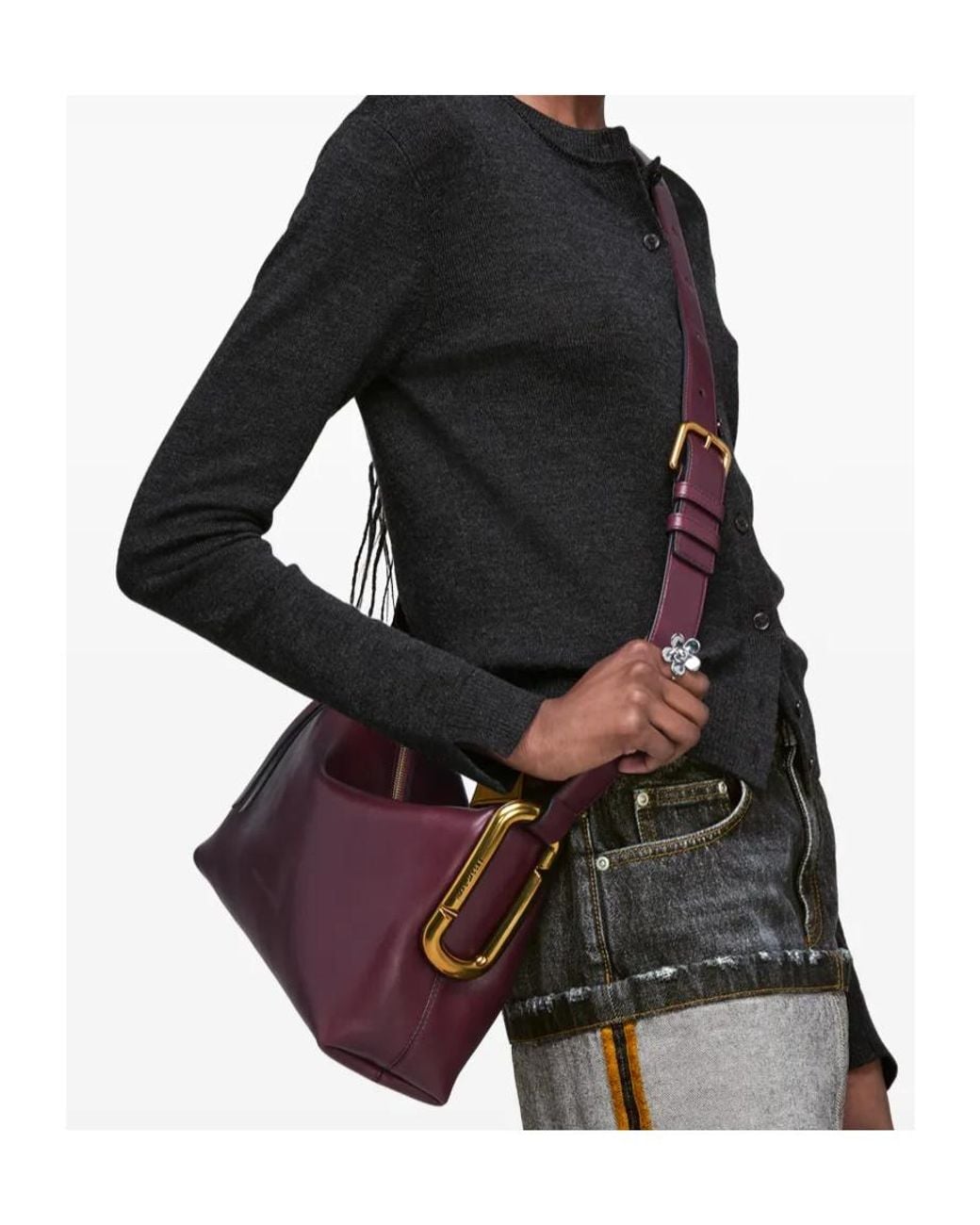 Marc Jacobs Purple Scene Medium Shoulder Bag