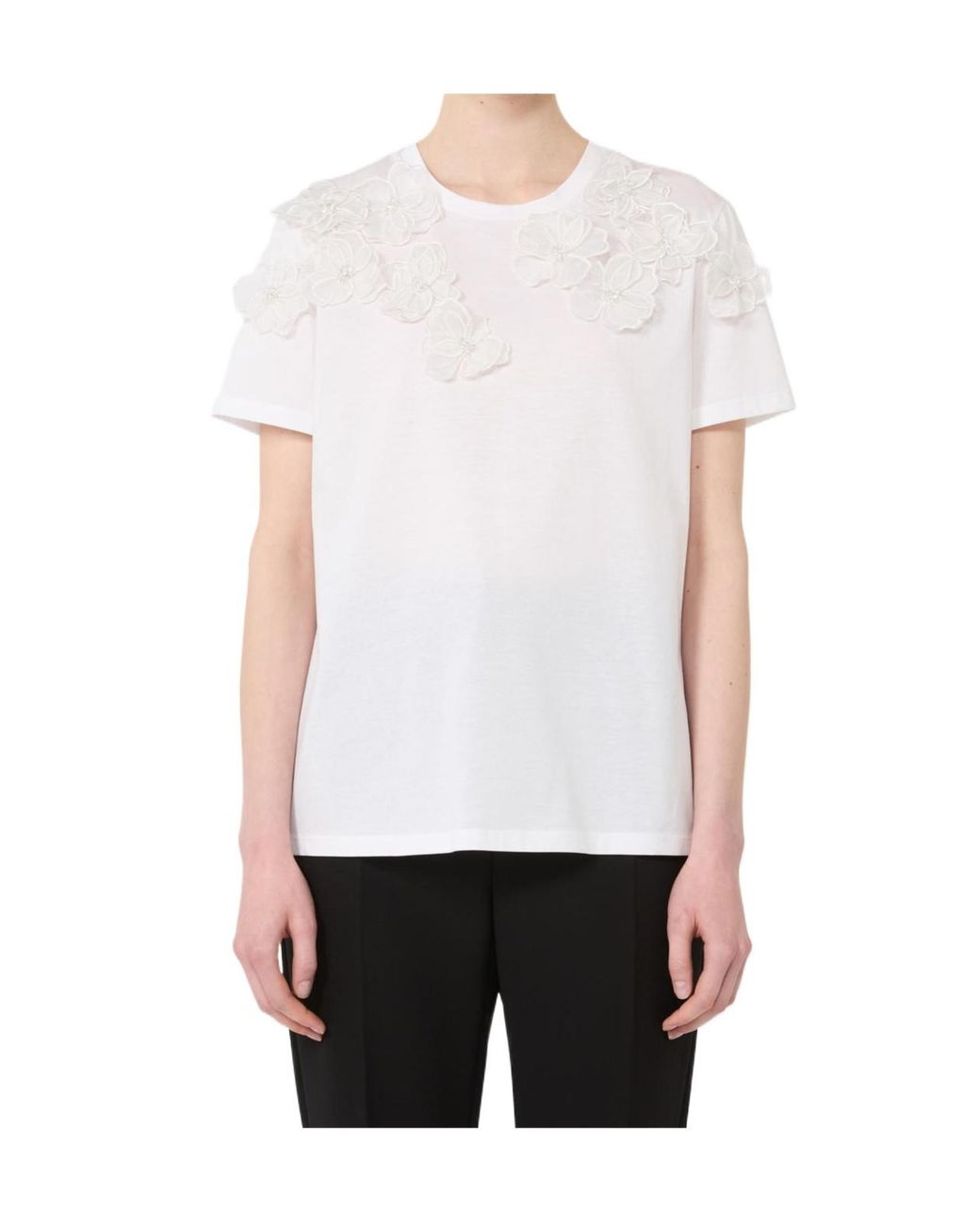 Max Mara White Studio Mseeditti Crewneck T-Shirt