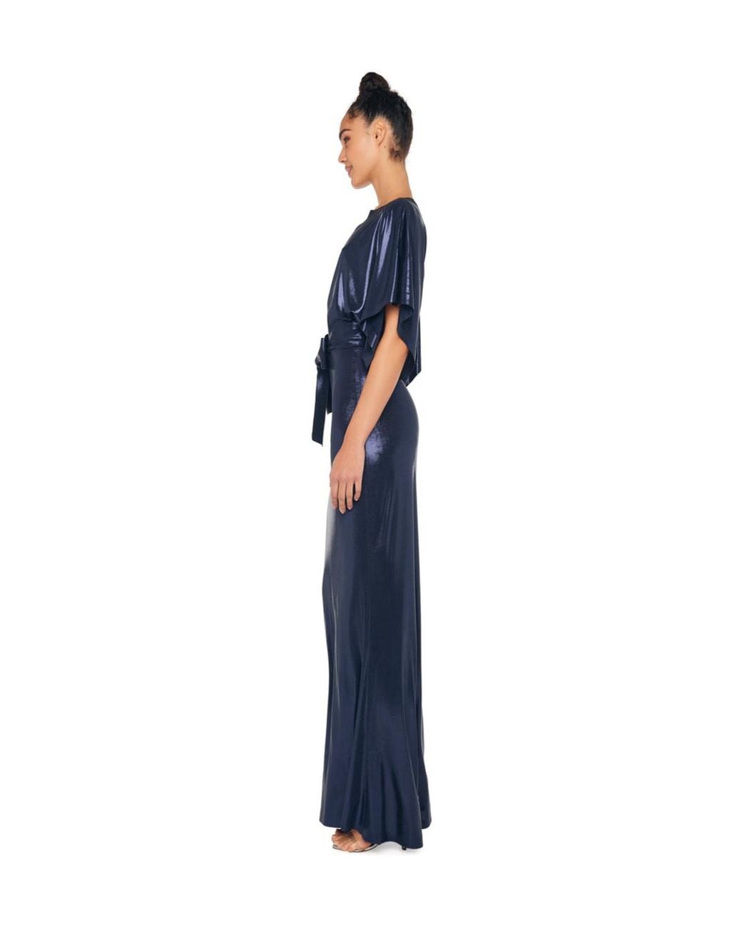 Norma Kamali Blue Obie Dress