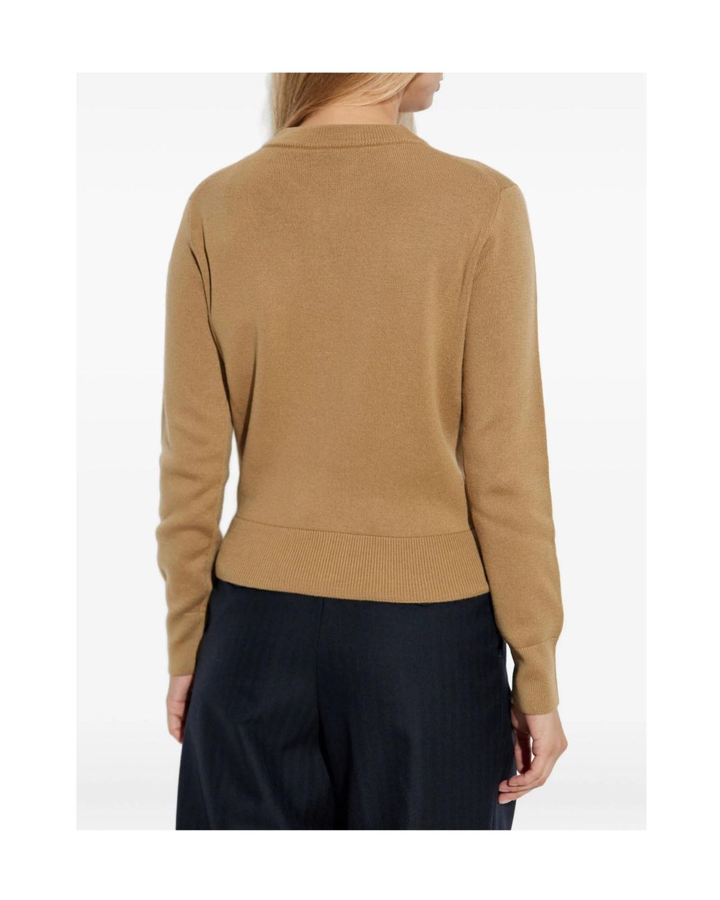 AMI Natural Ami De Coeur Knitted Cardigan