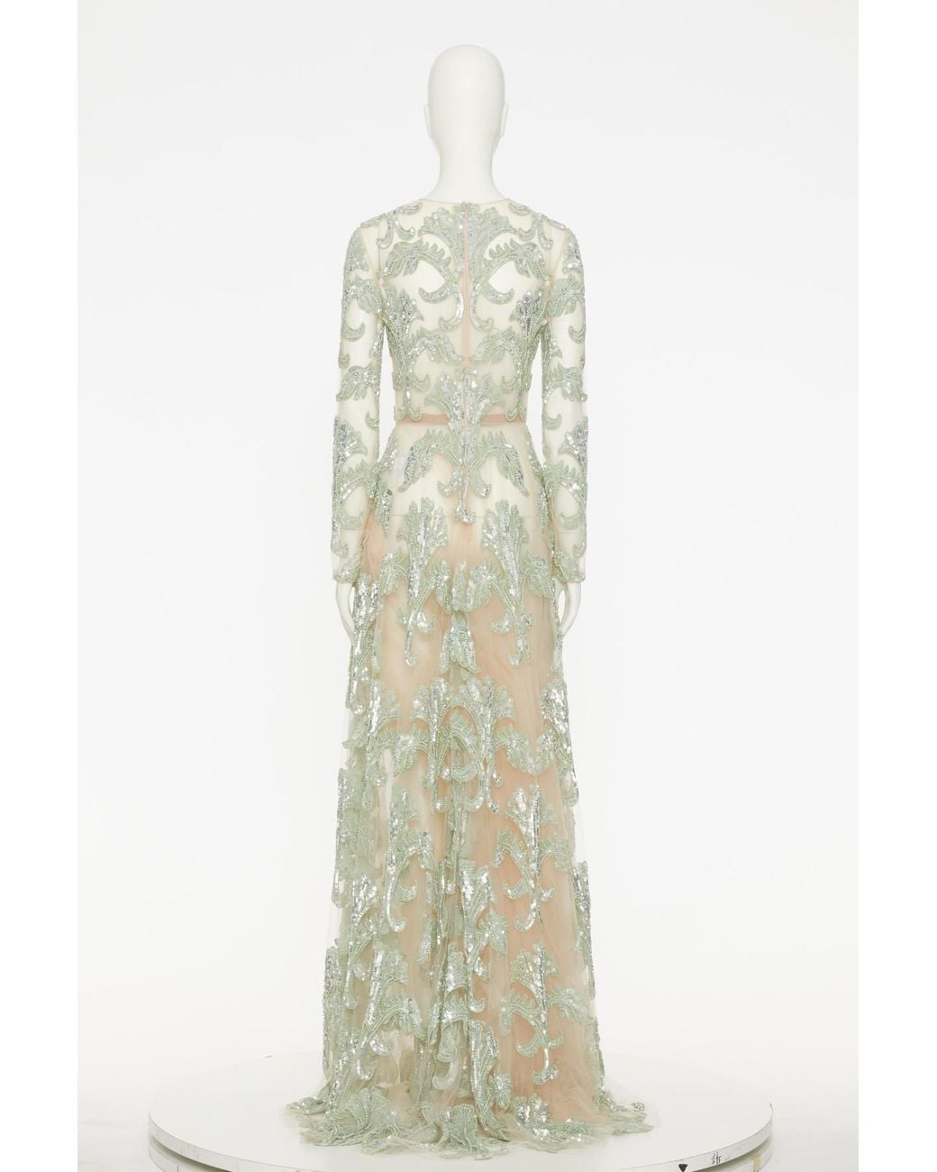 Valentino White Long-Sleeved Dress