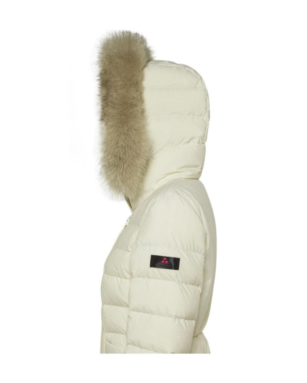 Peuterey White Turmalet Fur-Trimmed Down Coat for men