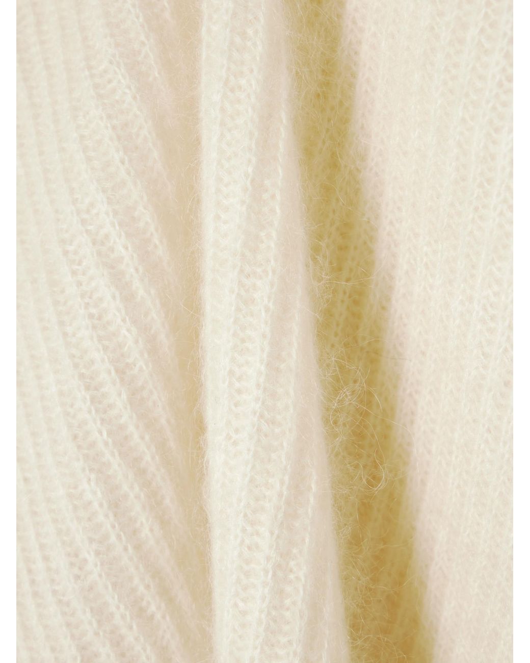 Totême  White Totême Crewneck Ribbed Jumper