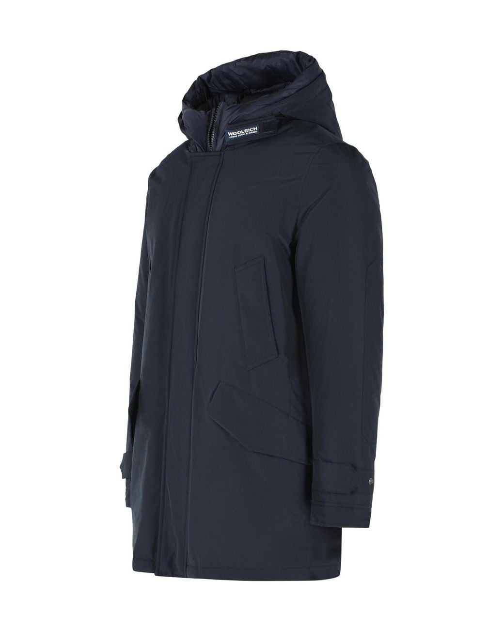 Woolrich Blue Polar High Collar Parka for men