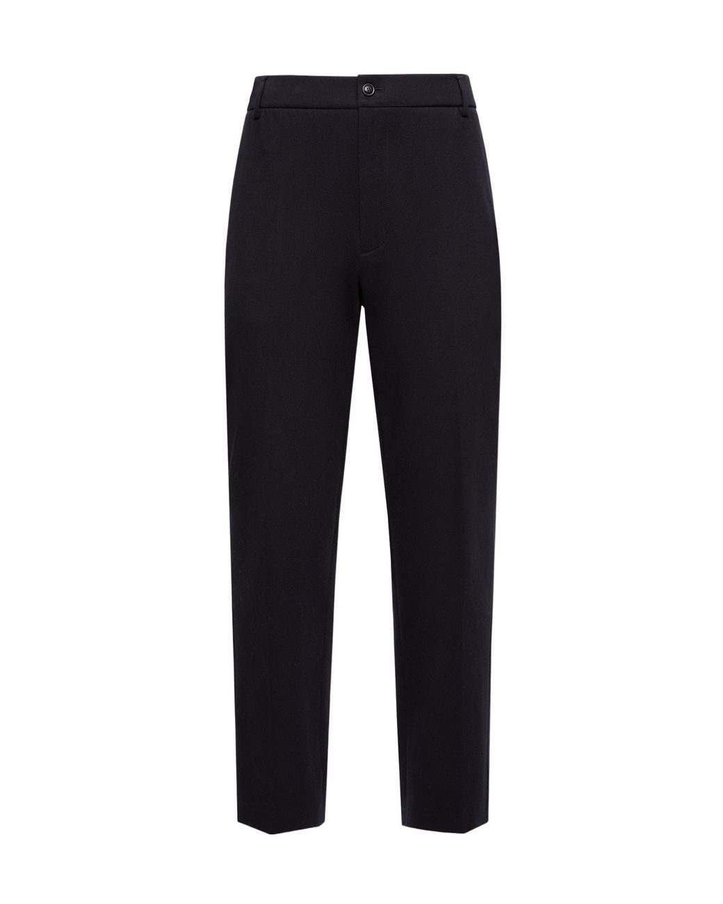 Moncler Blue Logo Patch Tailored Pants for men