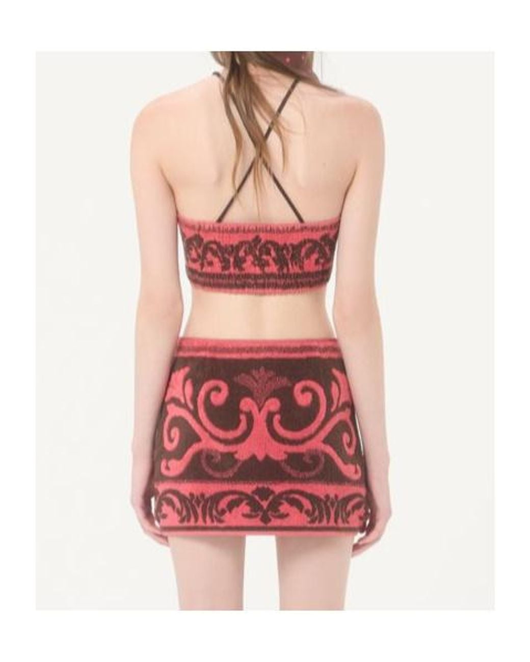 Valentino Red Terry Cloth Top