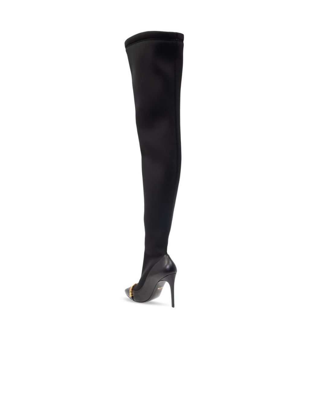 Moschino Black Embossed-Logo 110Mm Leather Boots