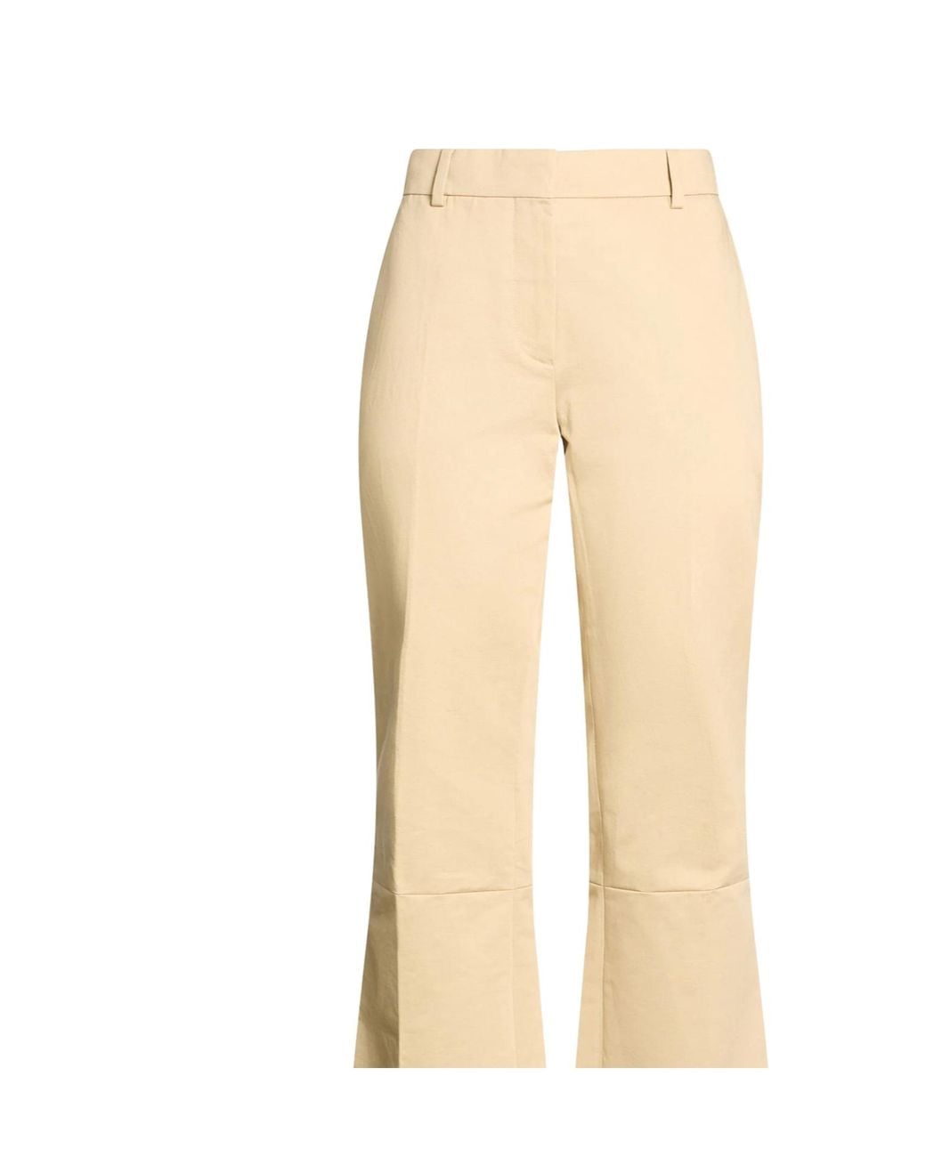 Marni Natural Simple Boot-Style Capri Pants