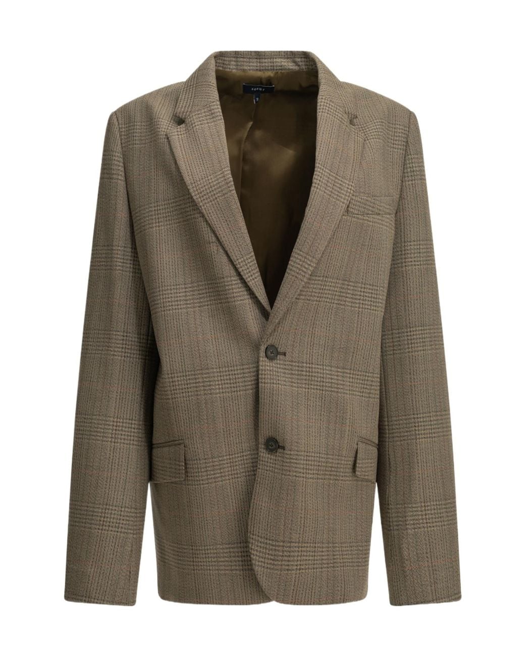 Soeur Green Single-Breasted Jacket