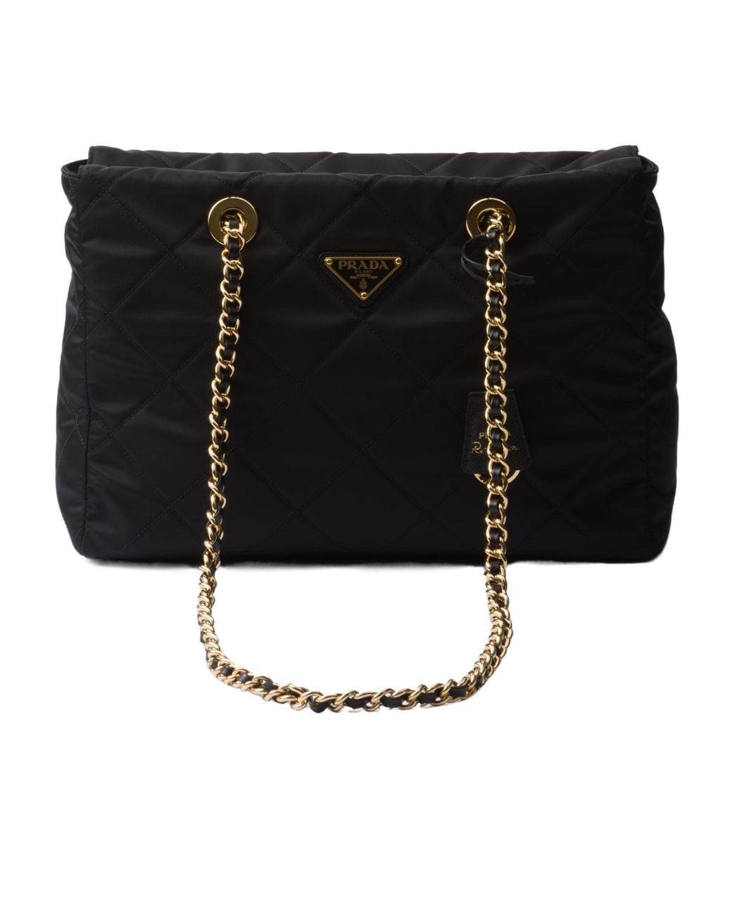 Prada Black Re-Edition 1995 Logo-Triangle Shoulder Bag