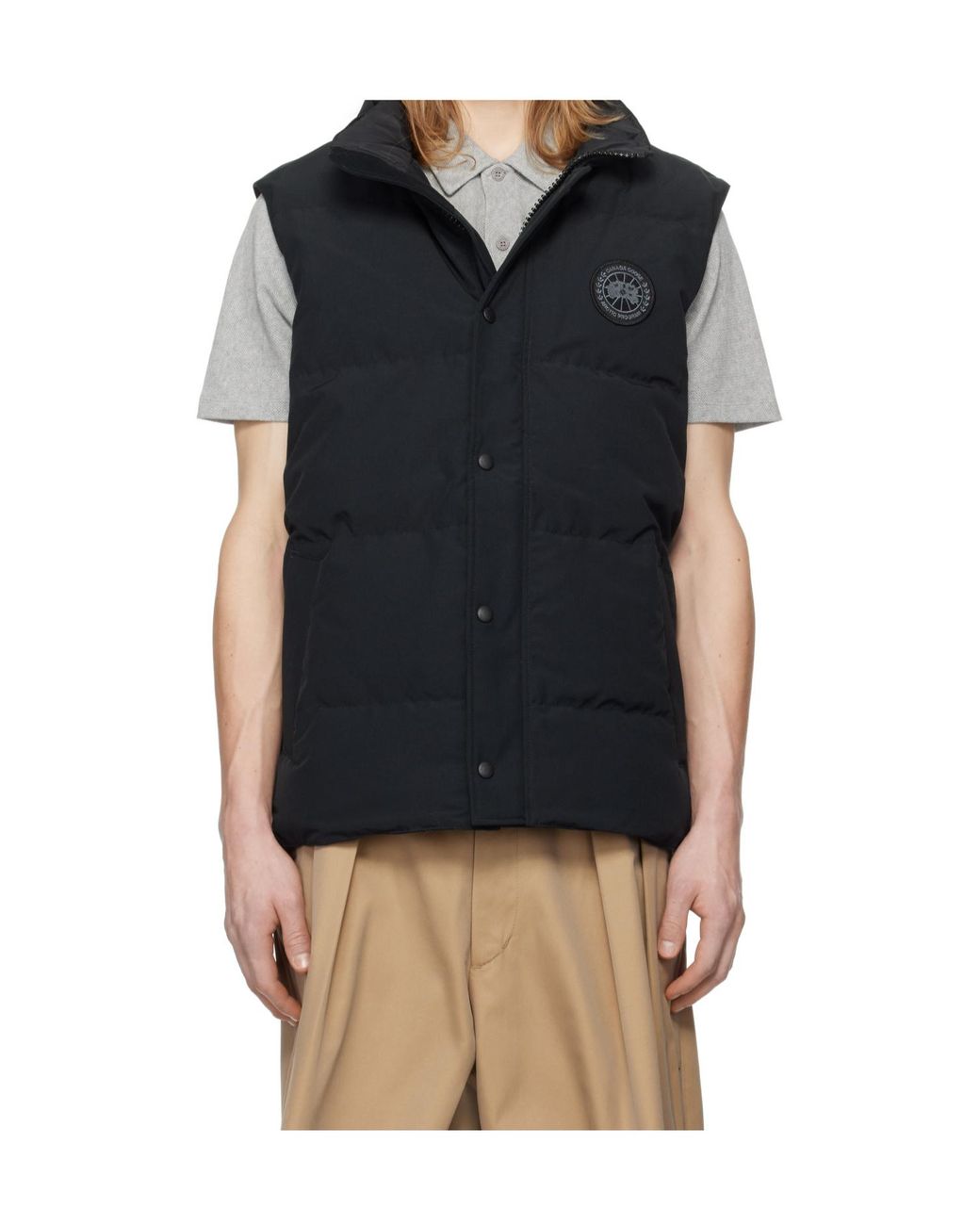 Canada Goose Black Apos;S Garson Label Vest for men