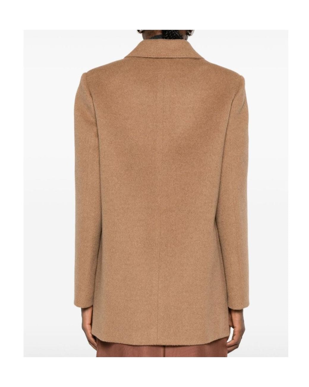 Blazé Milano Brown Blazé Milano Sealady Double-Breasted Coat