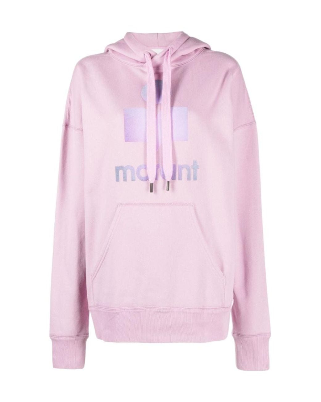 Isabel Marant Pink Isabel Marant Étoile Logo-Printed Drawstring Hoodie