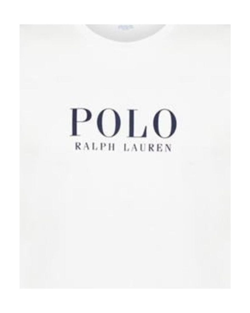 Polo Ralph Lauren White Logo Short-Sleeved T-Shirt for men