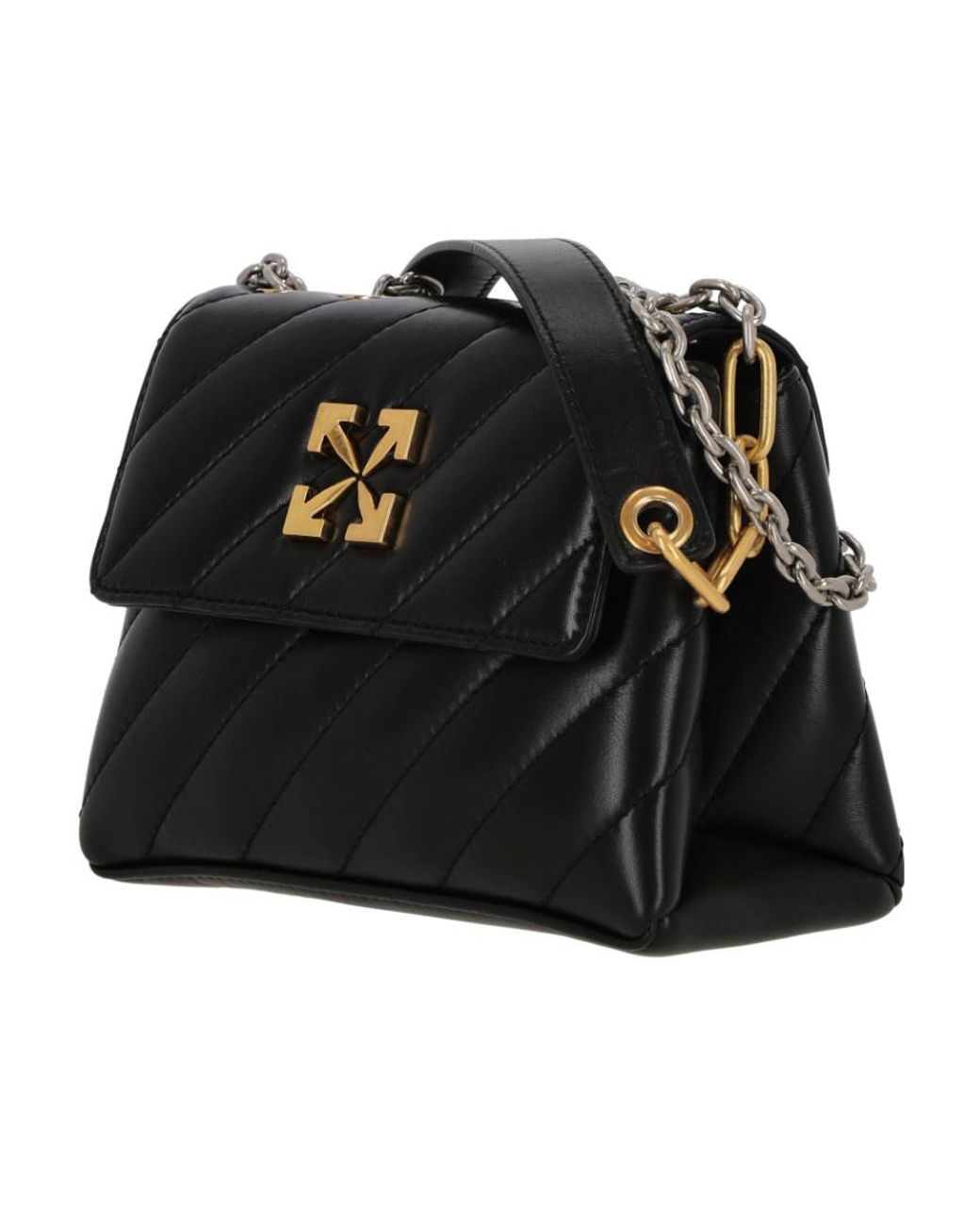 Off-White c/o Virgil Abloh Black Logo Quilted Bag