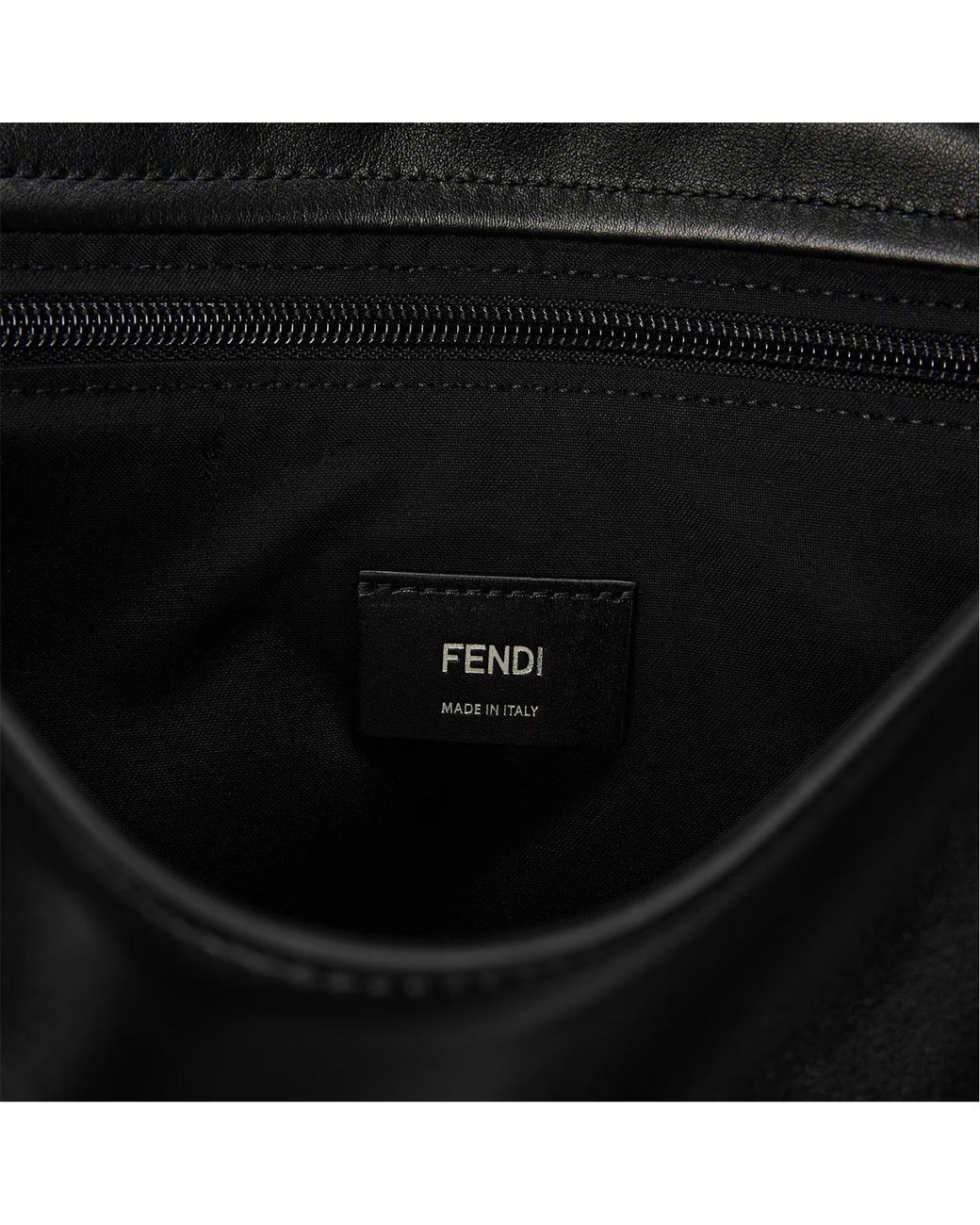 Fendi Black Logo Detail Crossbody Bag for men