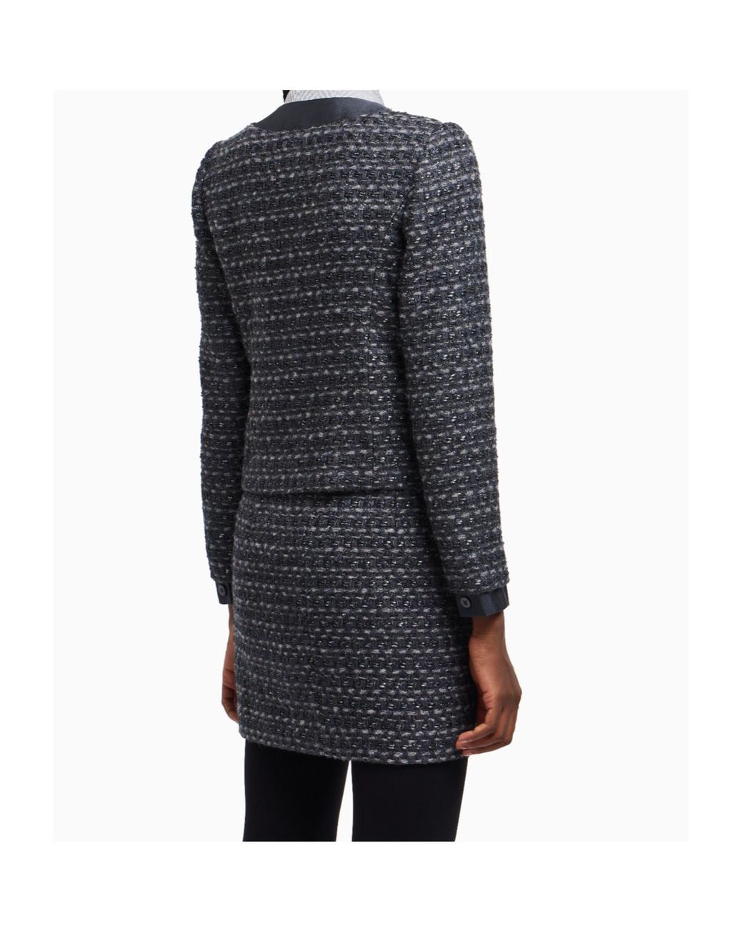 Emporio Armani Blue Tweed Jacket