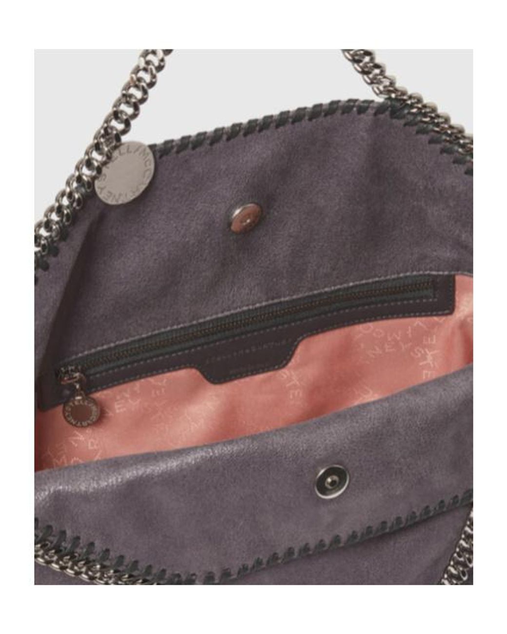 Stella McCartney Gray Falabella Fold Over Tote Bag