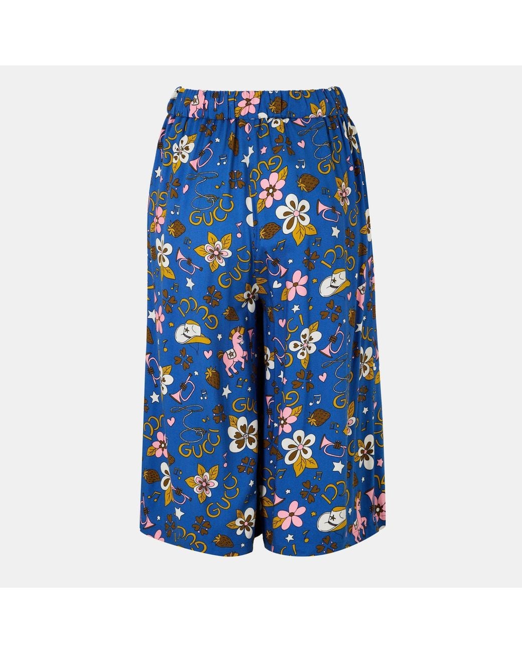 Gucci Blue Versatile Minimalist Shorts