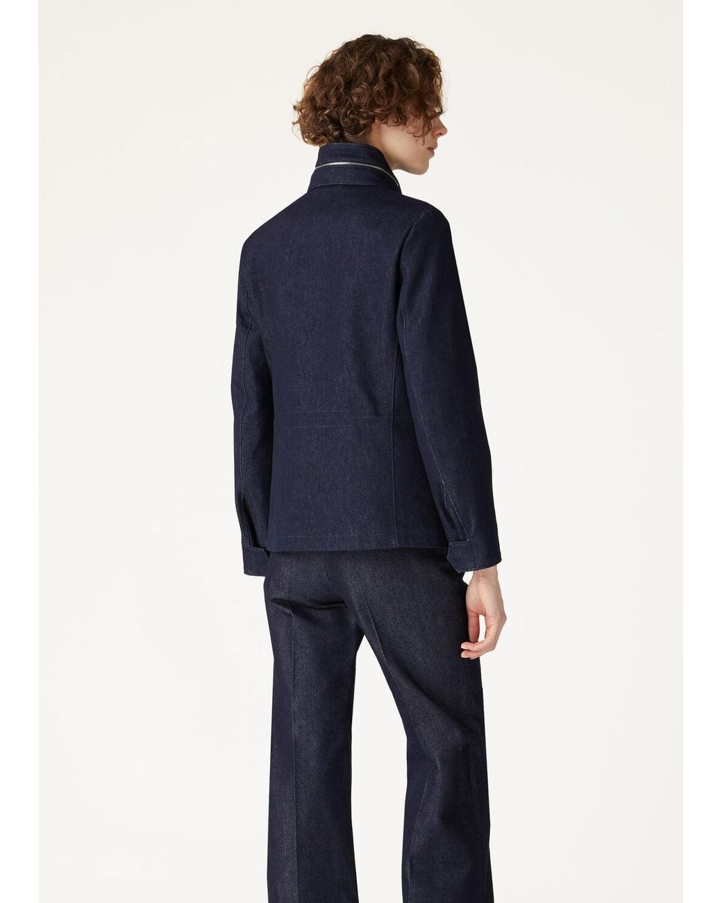 Loro Piana Blue Traveller Denim Coat