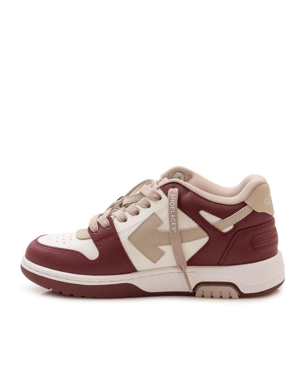 Off-White c/o Virgil Abloh Brown Panelled Lace-Up Sneakers