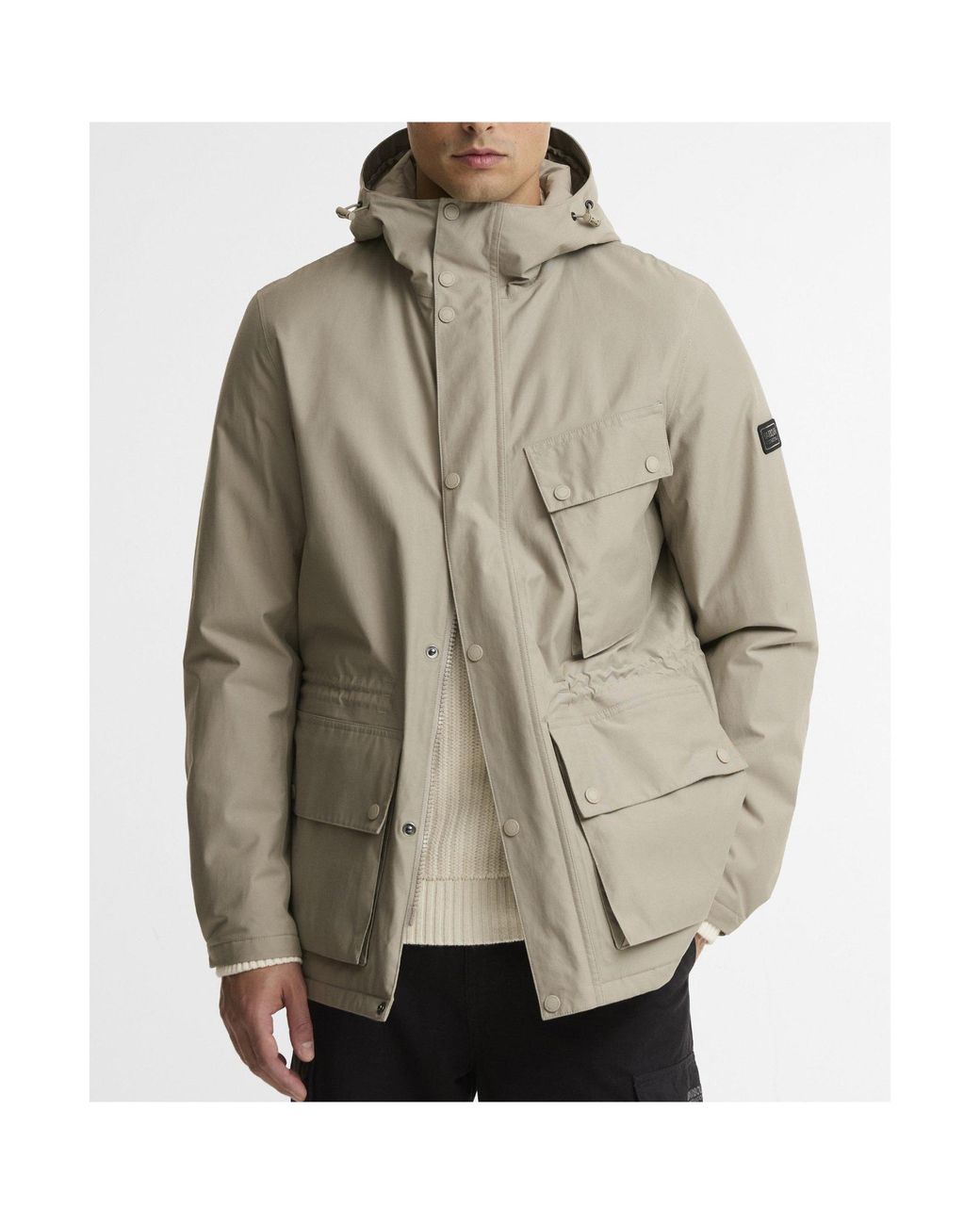Barbour Natural Hooded Multipocket Utility Parka for men