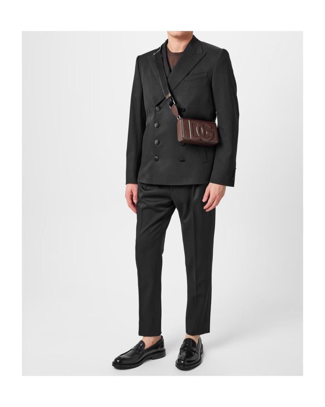 Dolce & Gabbana Black Double Breasted Casual Jacket for men
