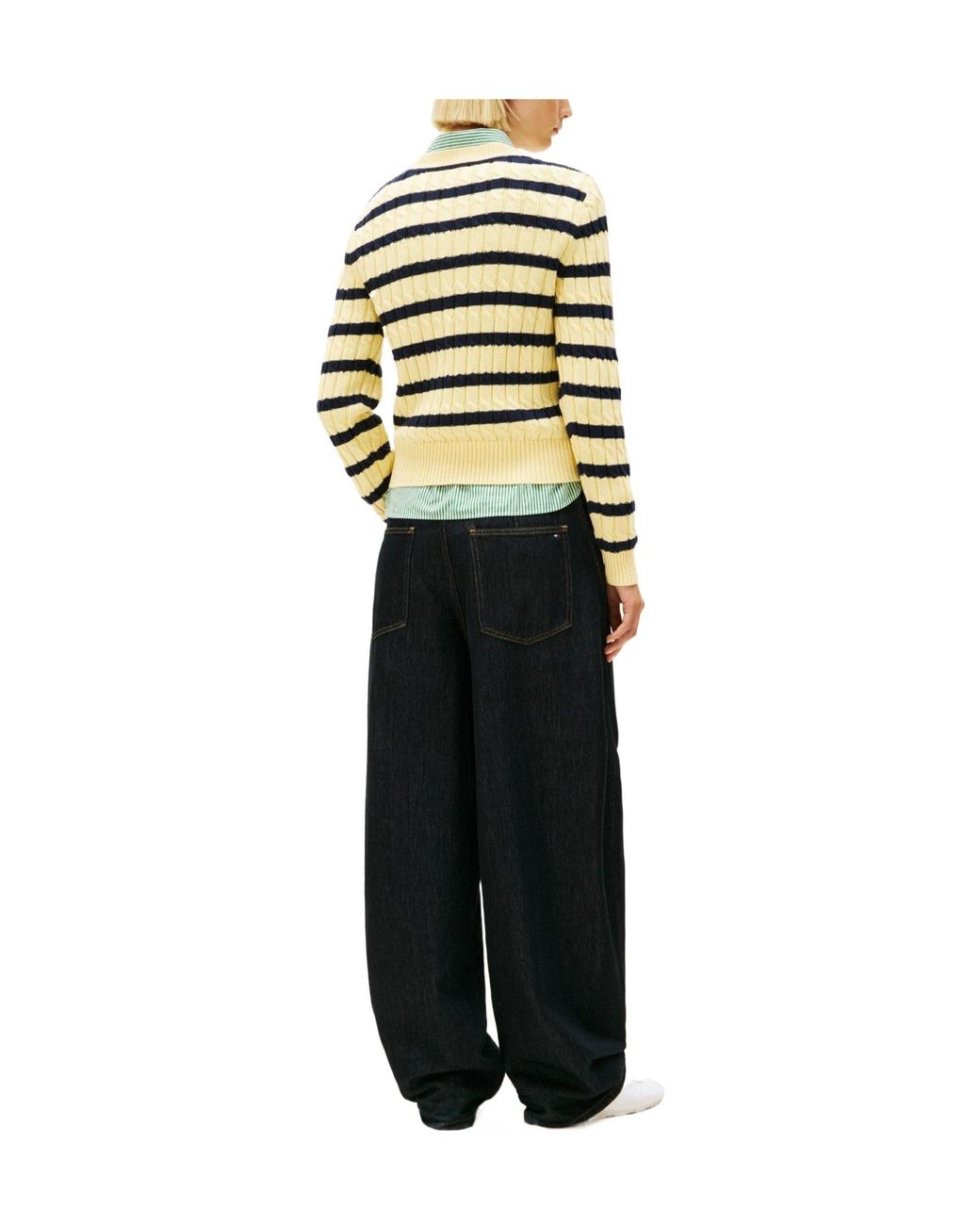 Tommy Hilfiger Natural Pure Cotton Cableknit Sweater