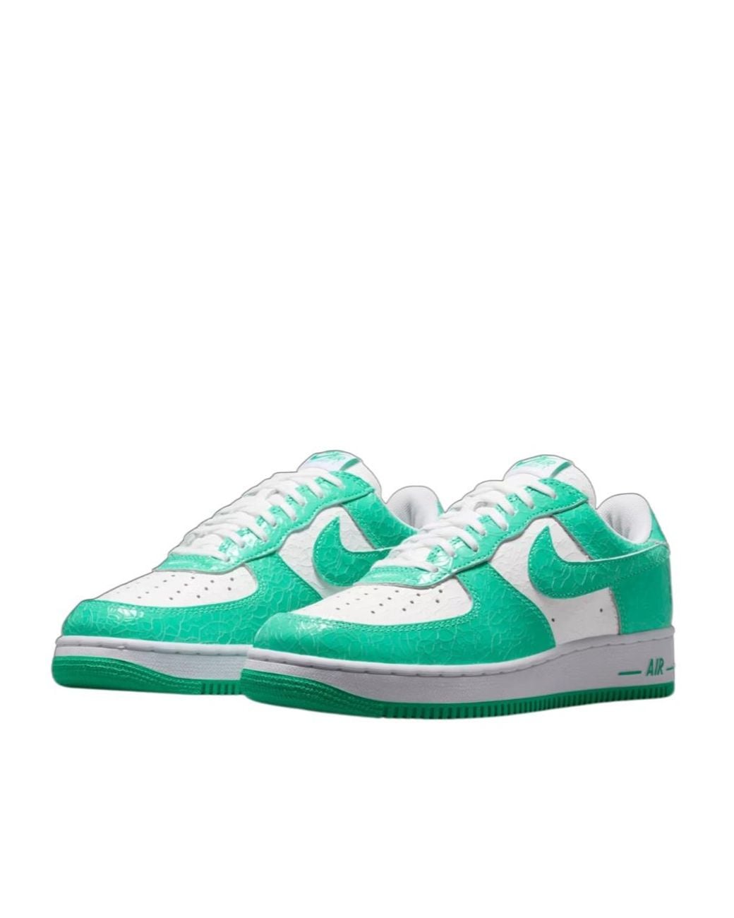 Nike Green Air Force 1 Low '01 Cracked Leather Sneakers for men