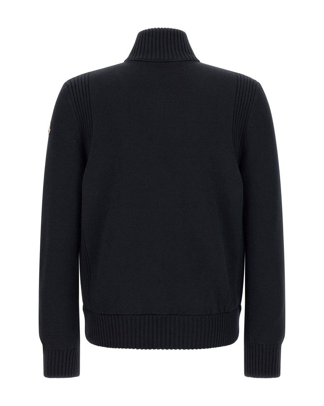 Moncler Blue Padded Zip-Up Cardigan for men
