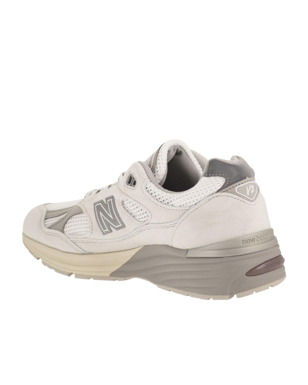 New Balance White 991V2 for men